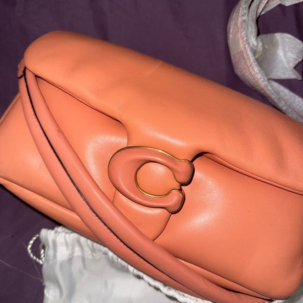 Coach Women's Coral Leather Shoulder Bag